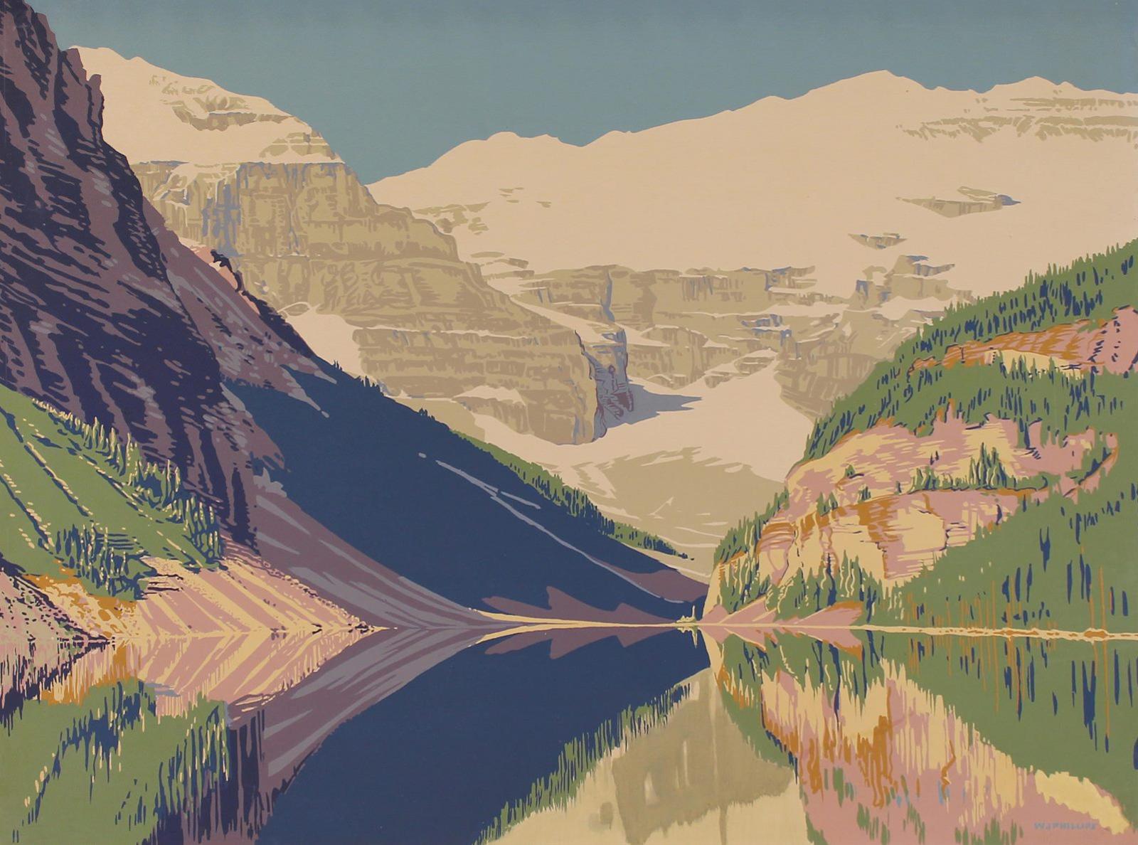 Walter Joseph (W.J.) Phillips (1884-1963) - Victoria Glacier; Ca 1943