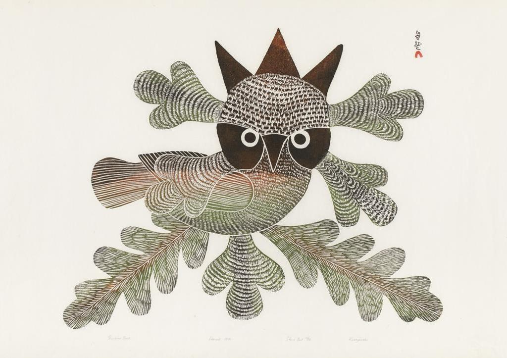 Kenojuak Ashevak (1927-2013) - Iyola Kingwatsiak