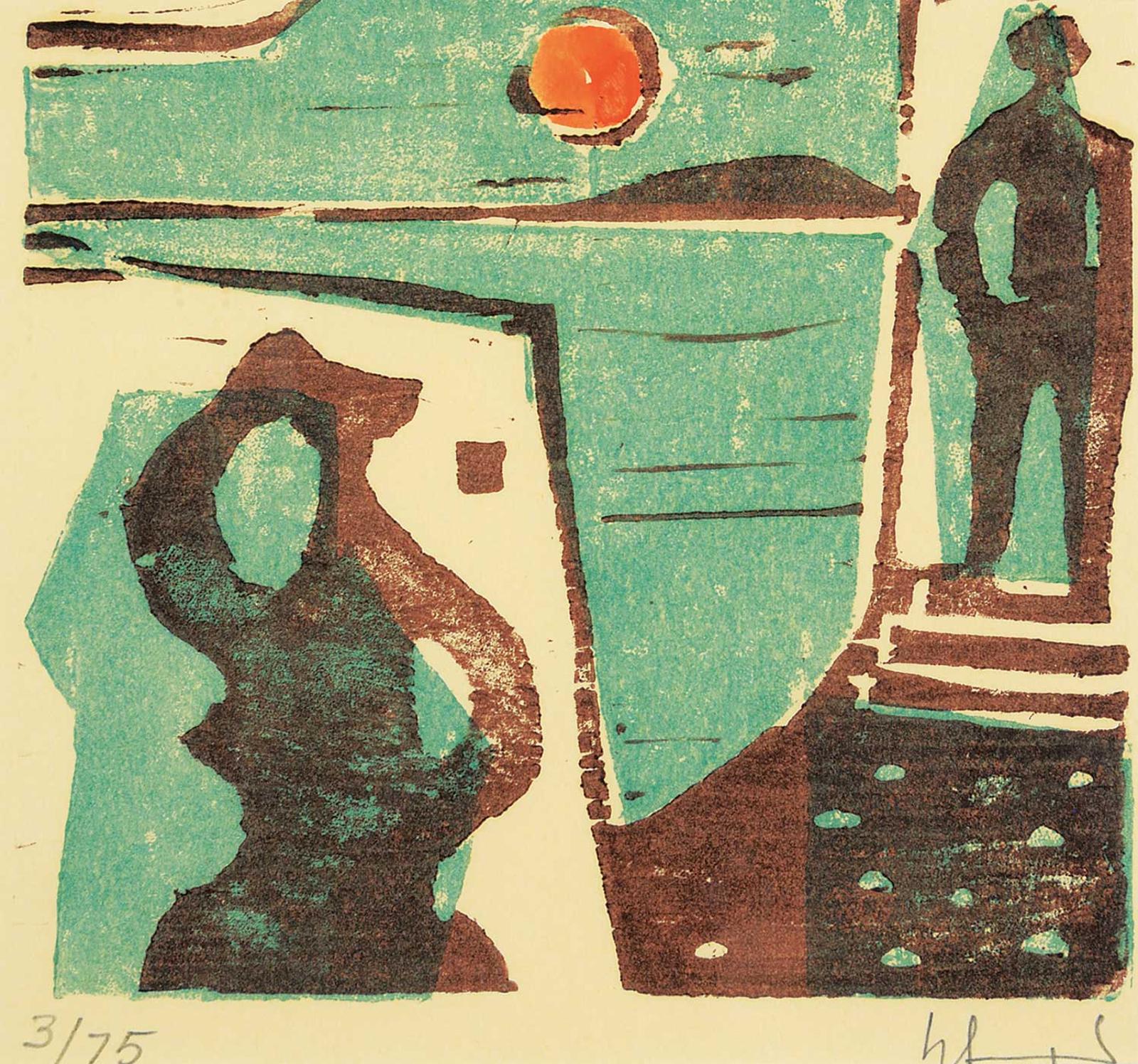 Herbert Johannes Joseph Siebner (1925-2003) - Untitled - Two Figures  #3/75