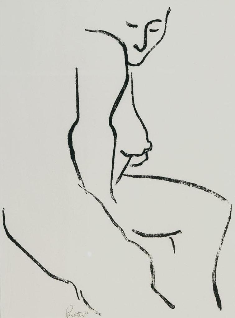 Charles Pachter (1942) - Seated Nude