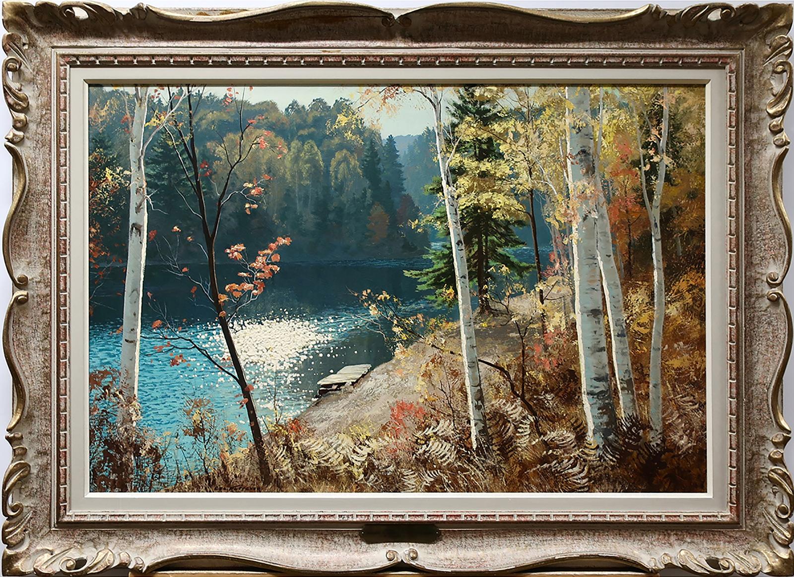 George Fletcher (1914-1987) - Autumn Morning, Campbell Lake, Muskoka