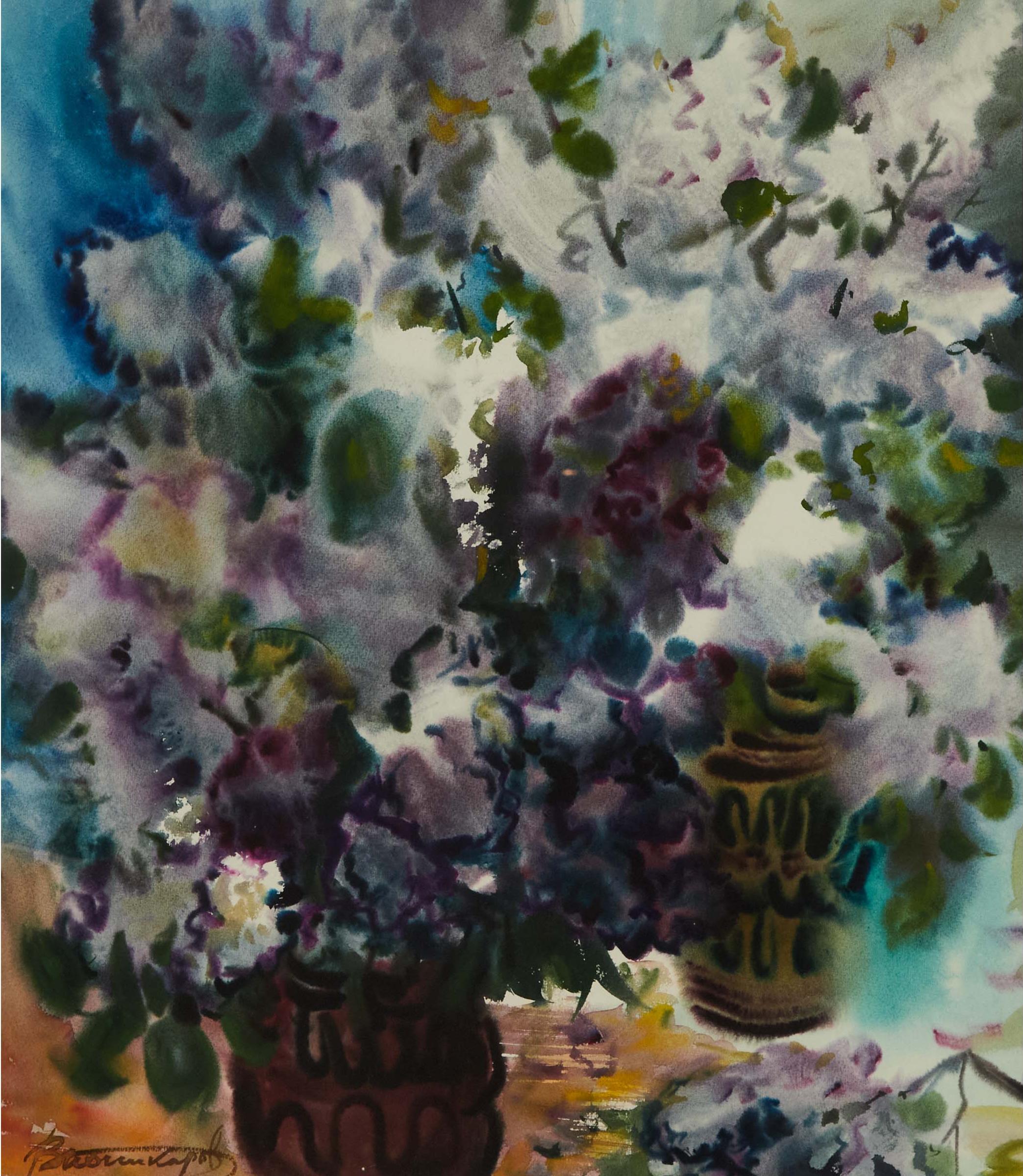 Vasyl Ponikarov - Untitled (Floral Still Life)