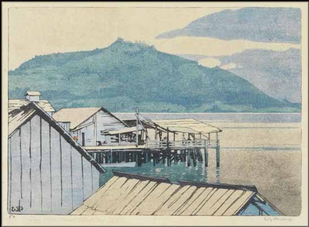 Walter Joseph (W.J.) Phillips (1884-1963) - The Waterfront, Alert Bay, BC