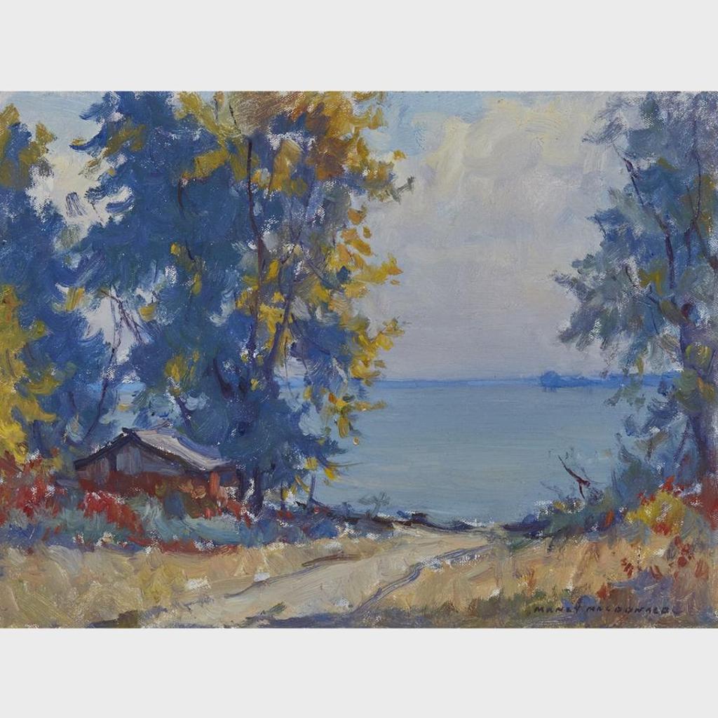 Manly Edward MacDonald (1889-1971) - A Glimpse Of The Lake Through The Trees