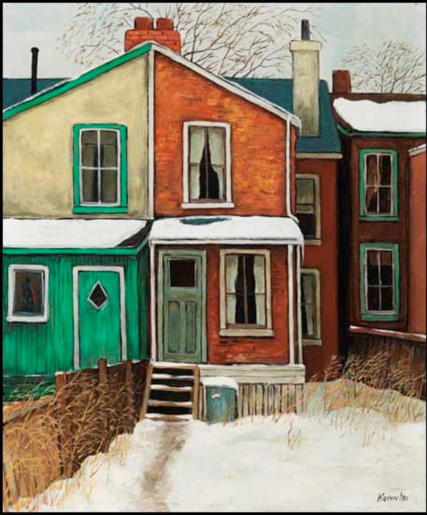John Kasyn (1926-2008) - Back Yard on Cameron St.