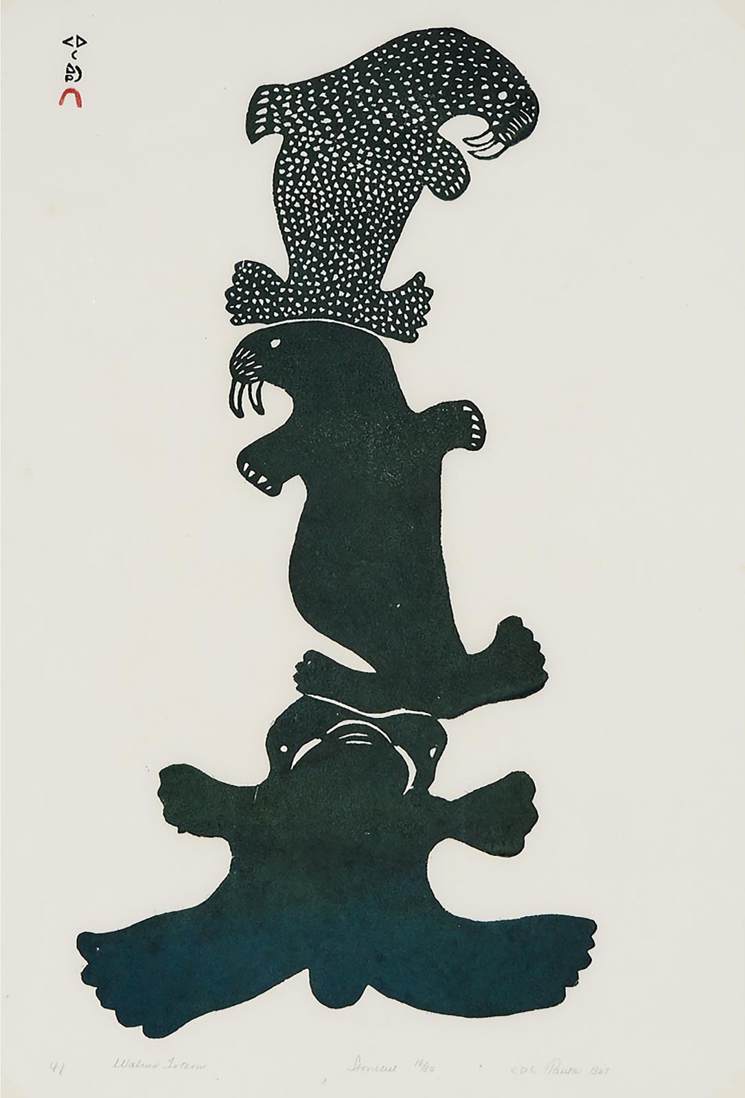 Pauta Saila (1916-2009) - Walrus Totem