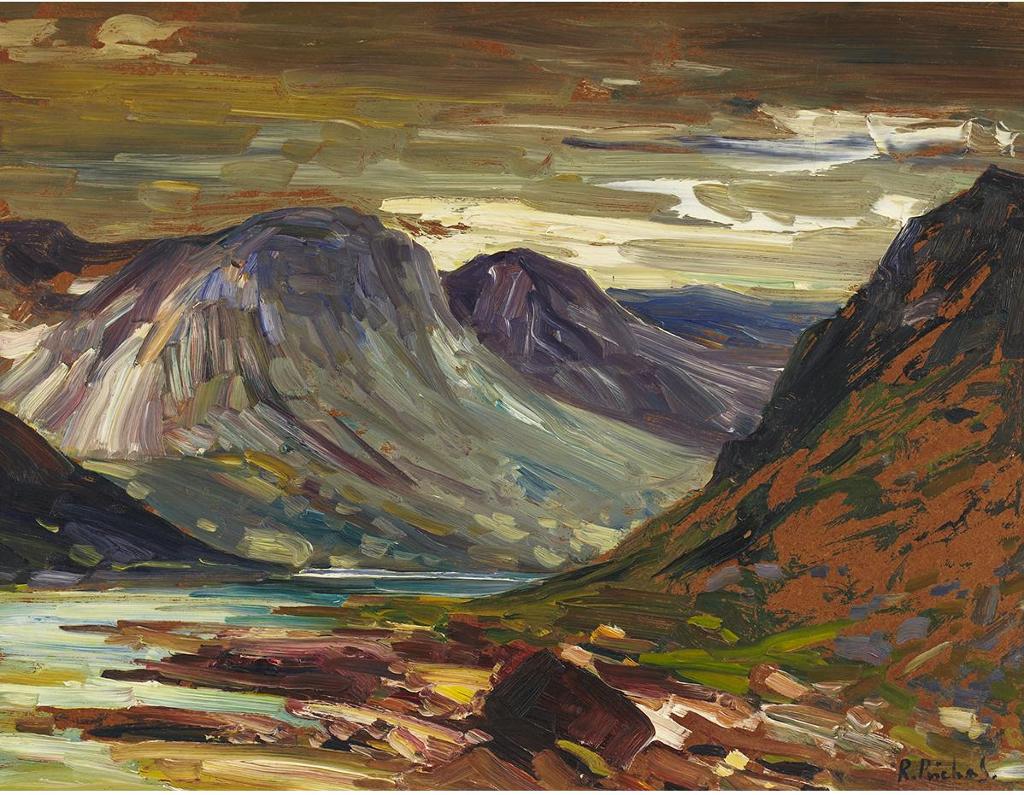 René Jean Richard (1895-1982) - Scene Du Fond Du Fjord Adloykil