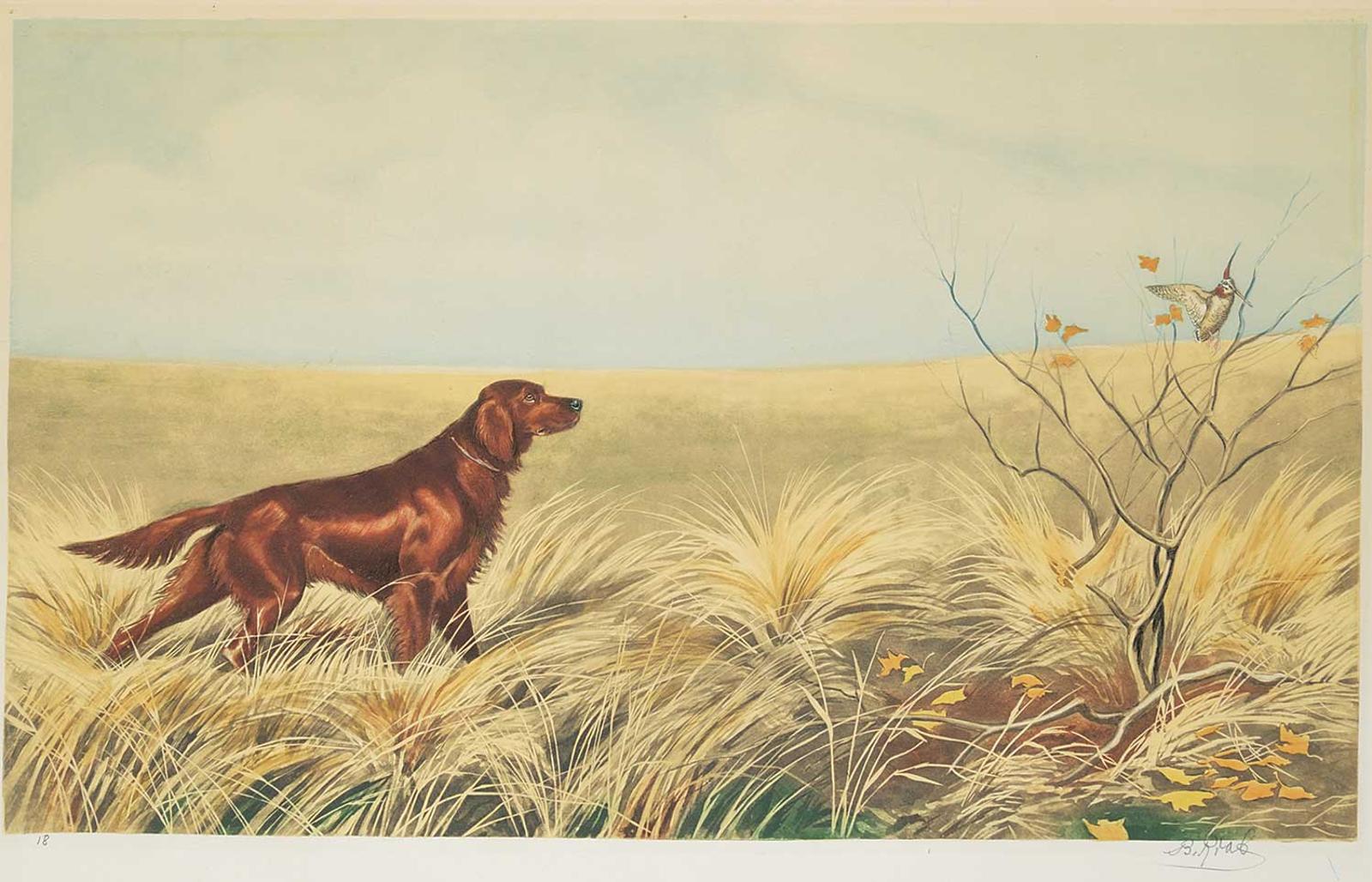 Boris [Riab] Riabouchine - Untitled - Pointer and Bird