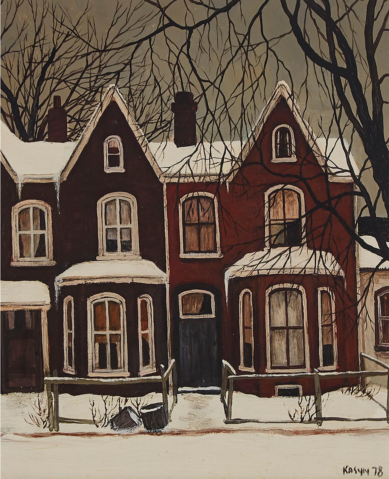 John Kasyn (1926-2008) - On Montague Ave., 1978