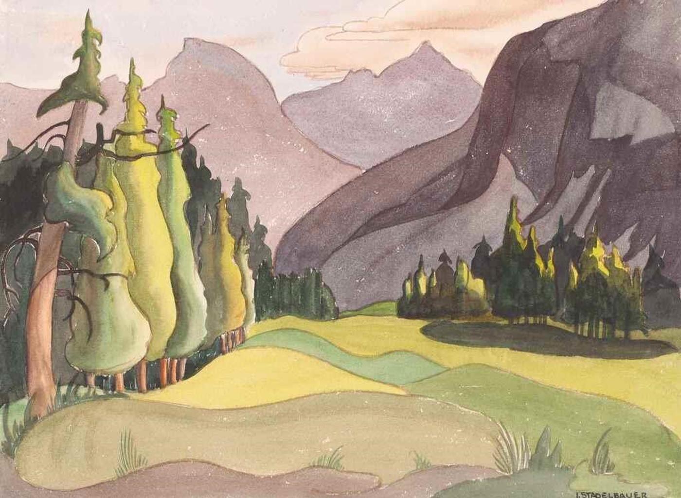 Isabel Stadelbauer (1909-2004) - Below Rundle; 1943