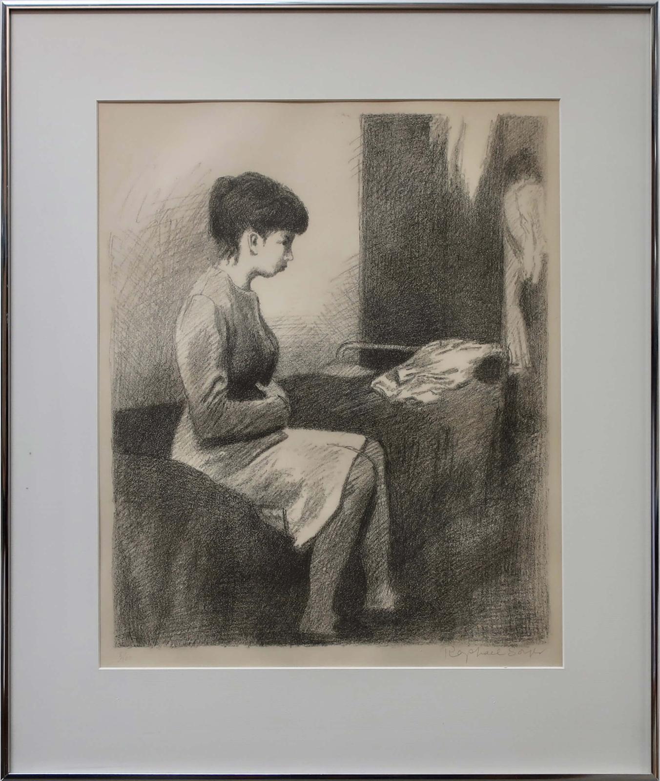 Raphael Soyer (1899-1987) - Young Woman Sitting On Bed