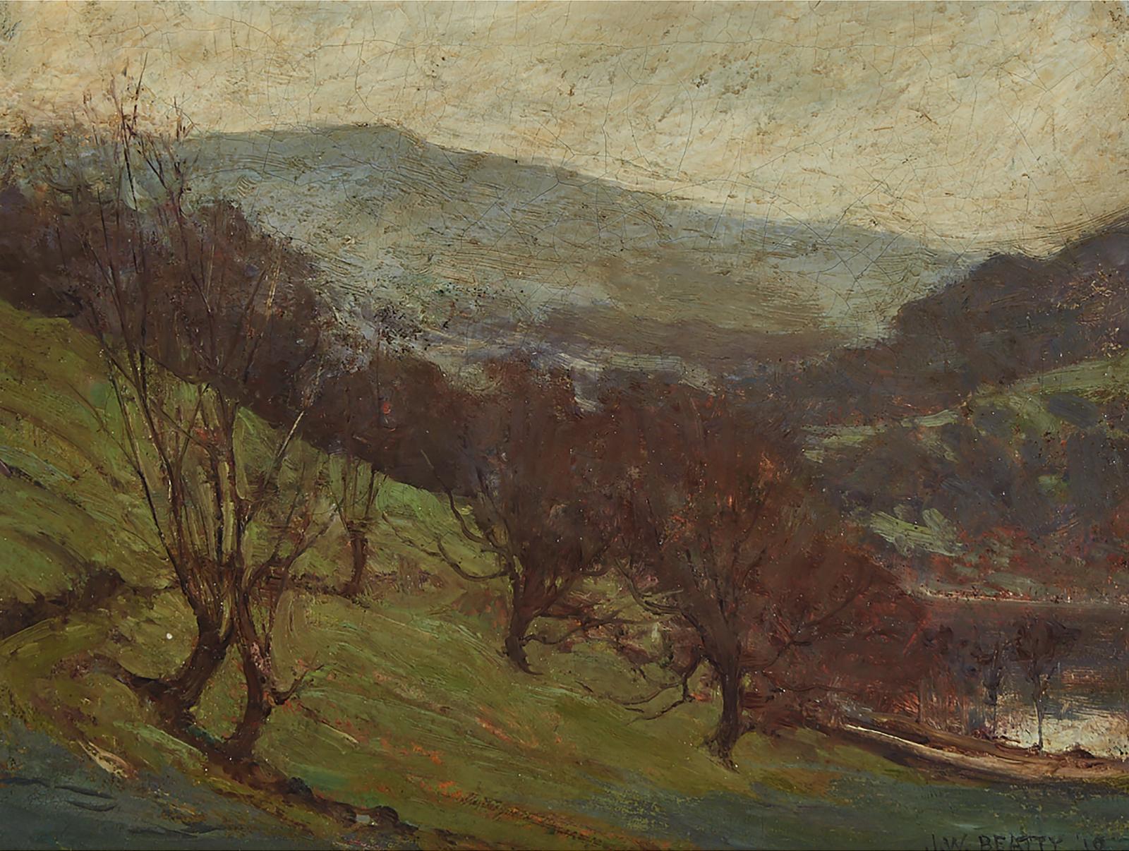 John William (J.W.) Beatty (1869-1941) - Hill Landscape