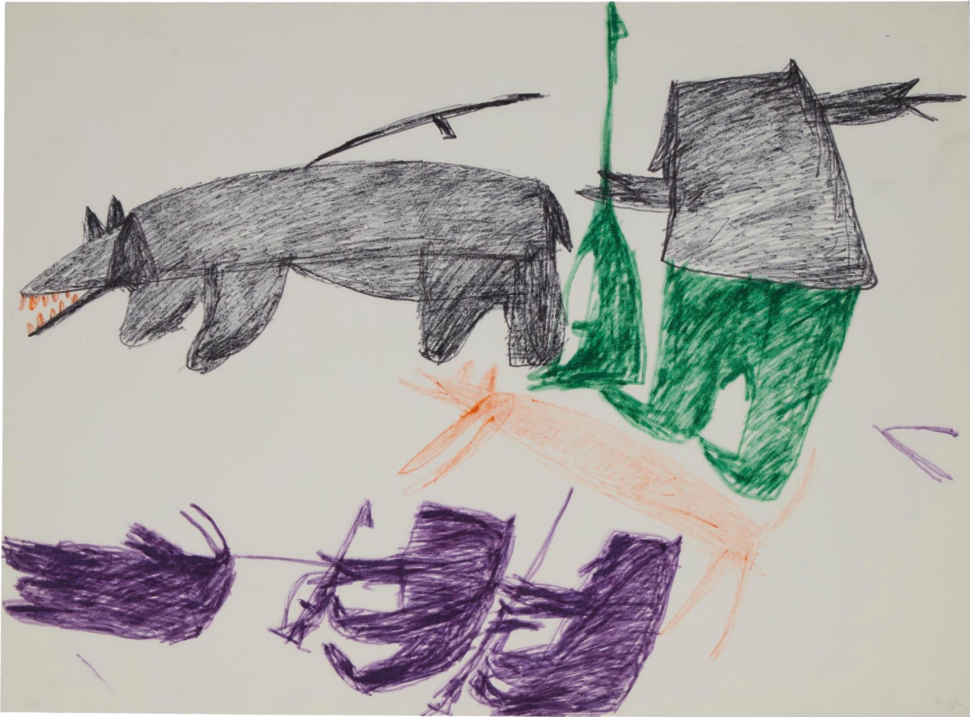 Parr (1893-1969) - Untitled (Hunters)