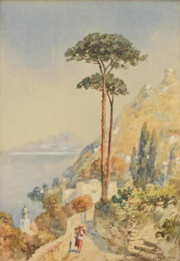 Andrea Vasare (1873-1961) - Coastal Village,