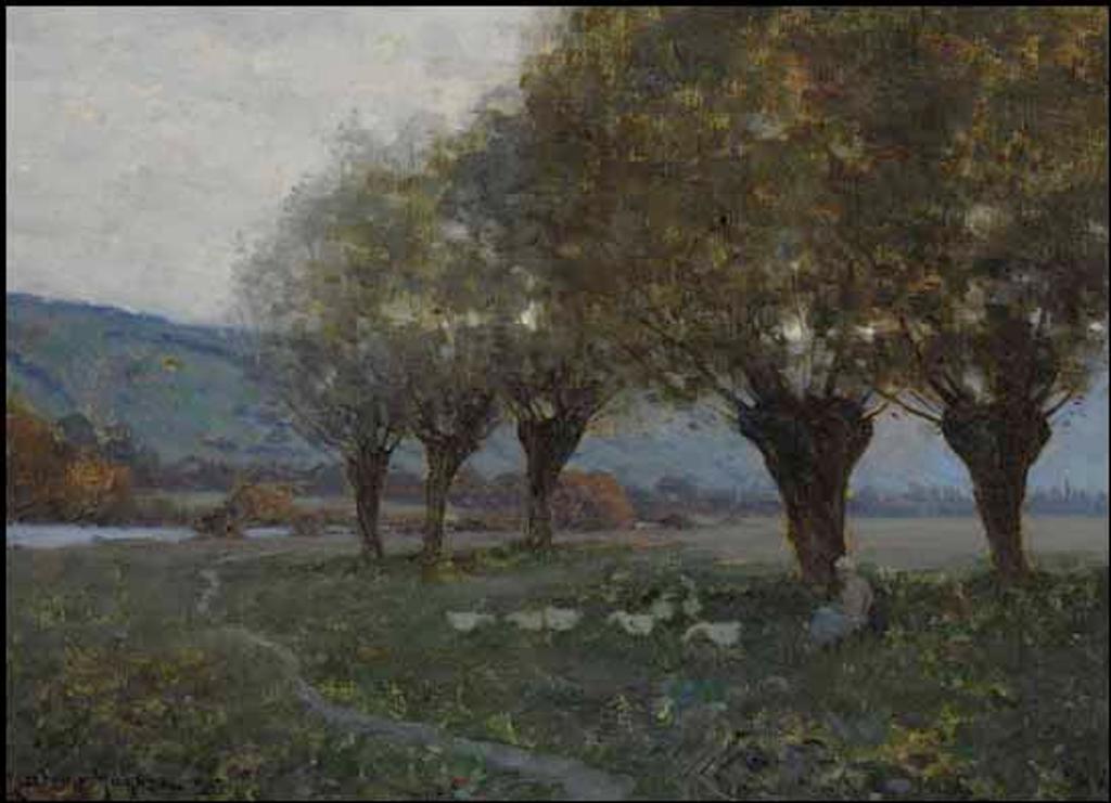 Clarence Alphonse Gagnon (1881-1942) - Fermière aux oies