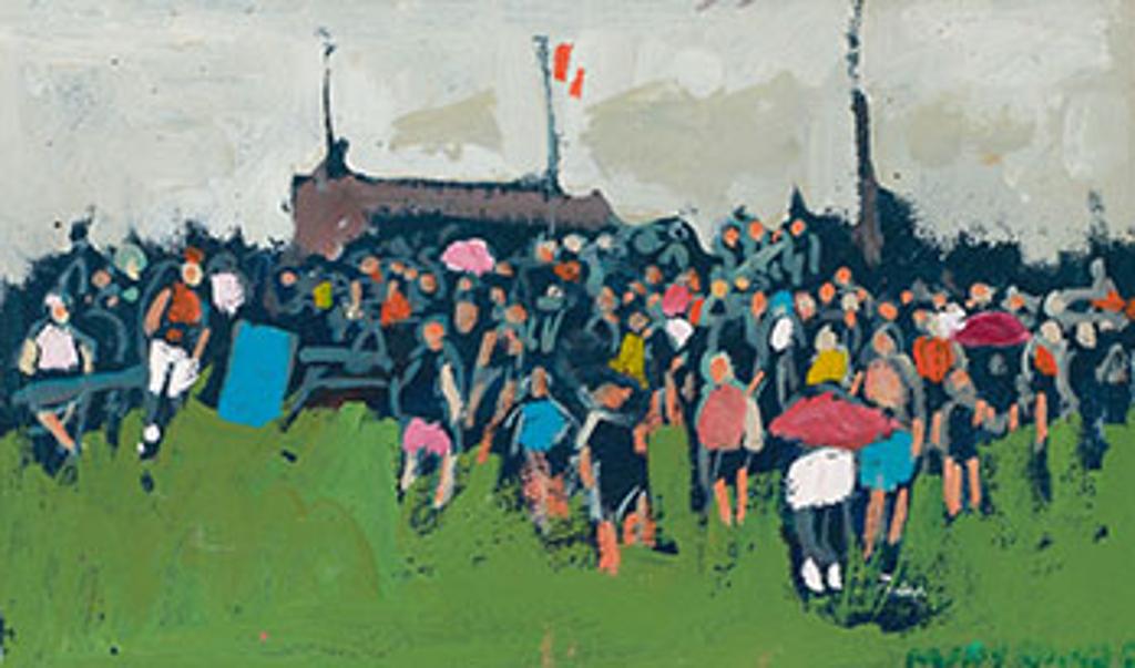 Molly Joan Lamb Bobak (1922-2014) - Crowd