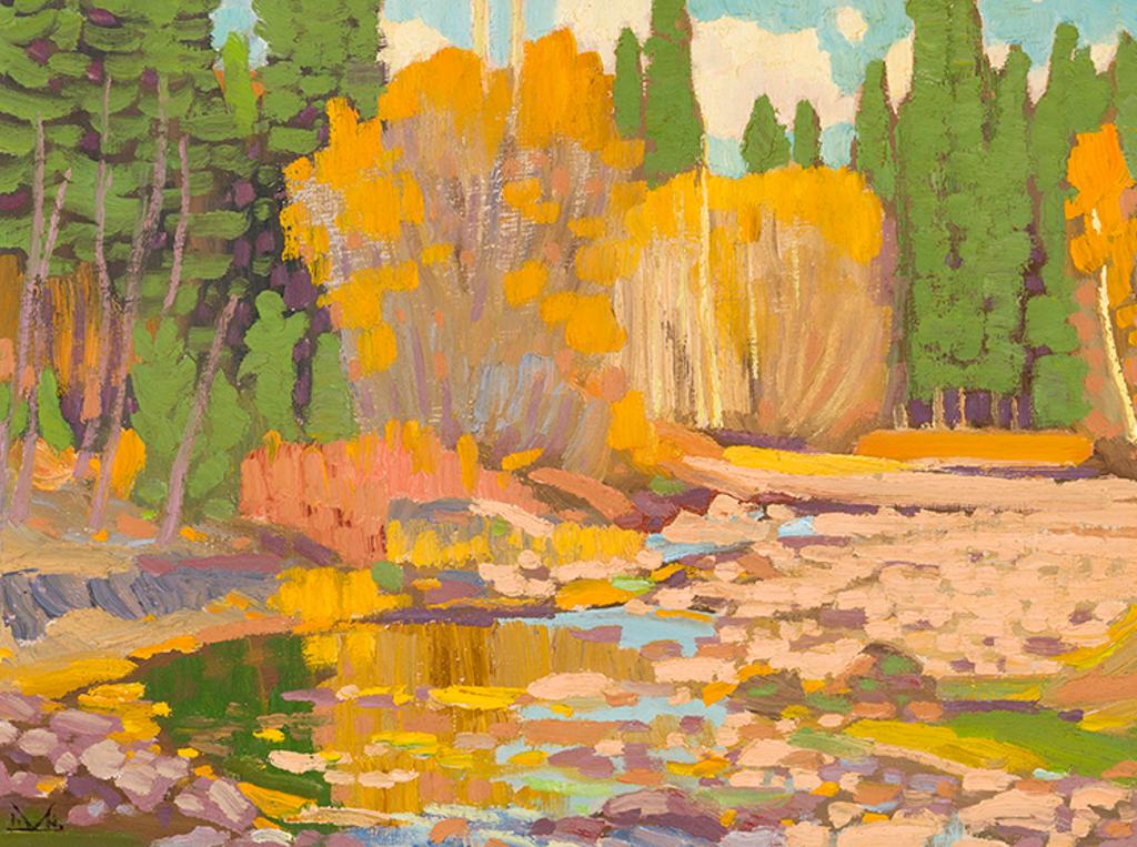 Illingworth Holey (Buck) Kerr (1905-1989) - Watering Hole, John Ware's Ranch, Millarville, Alta.