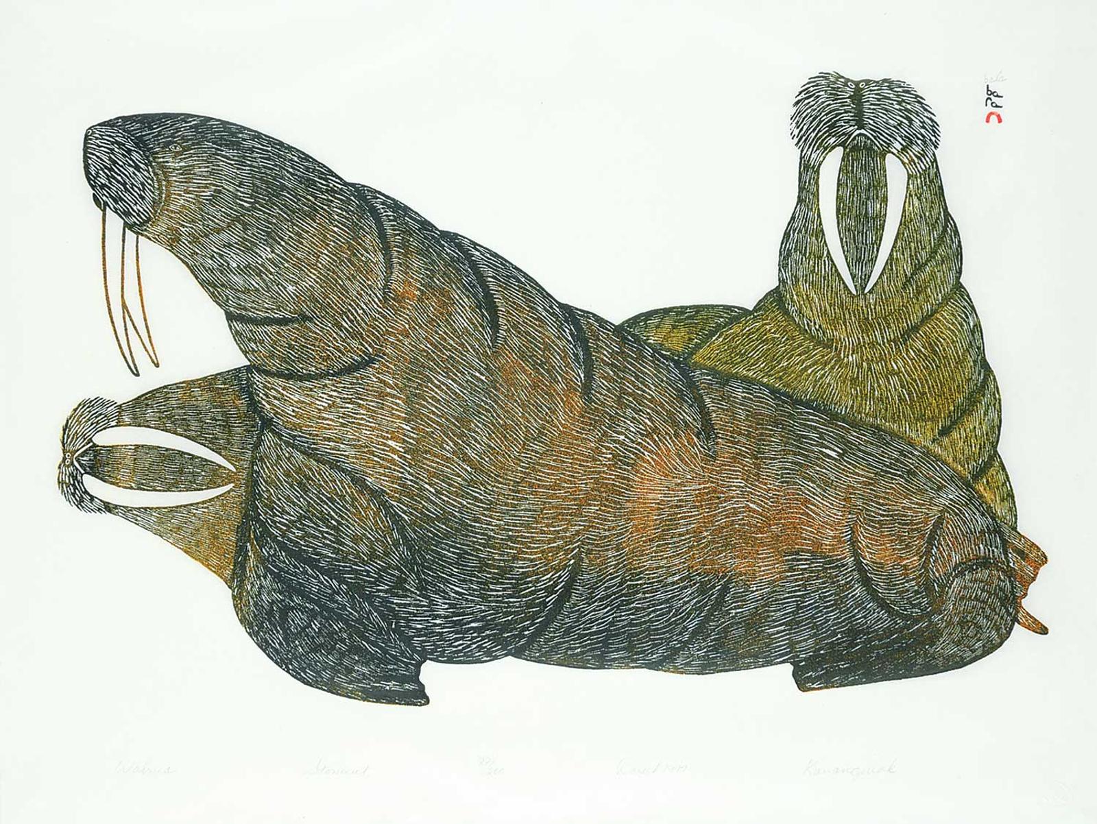 Pootoogook (1887-1958) - Walrus #88/200