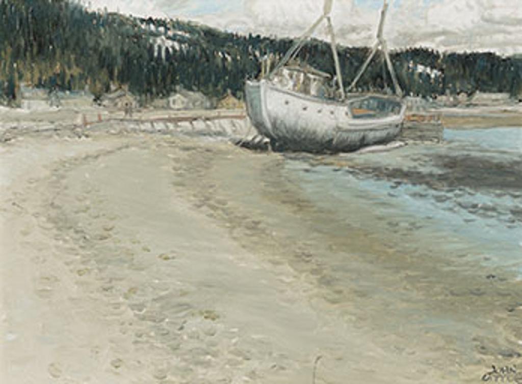 John Geoffrey Caruthers Little (1928-2024) - St-Joseph-de-la-Rive, Printemps, Goélette