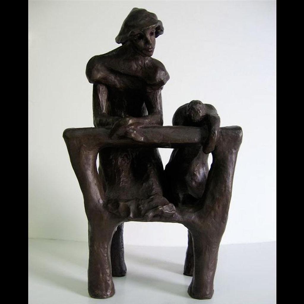 G.S. Stern - Mother And Child On A Bench