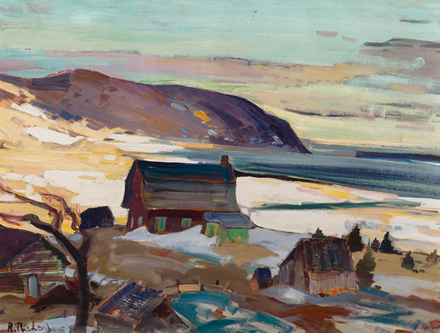 René Jean Richard (1895-1982) - Late Spring, Baie-St-Paul