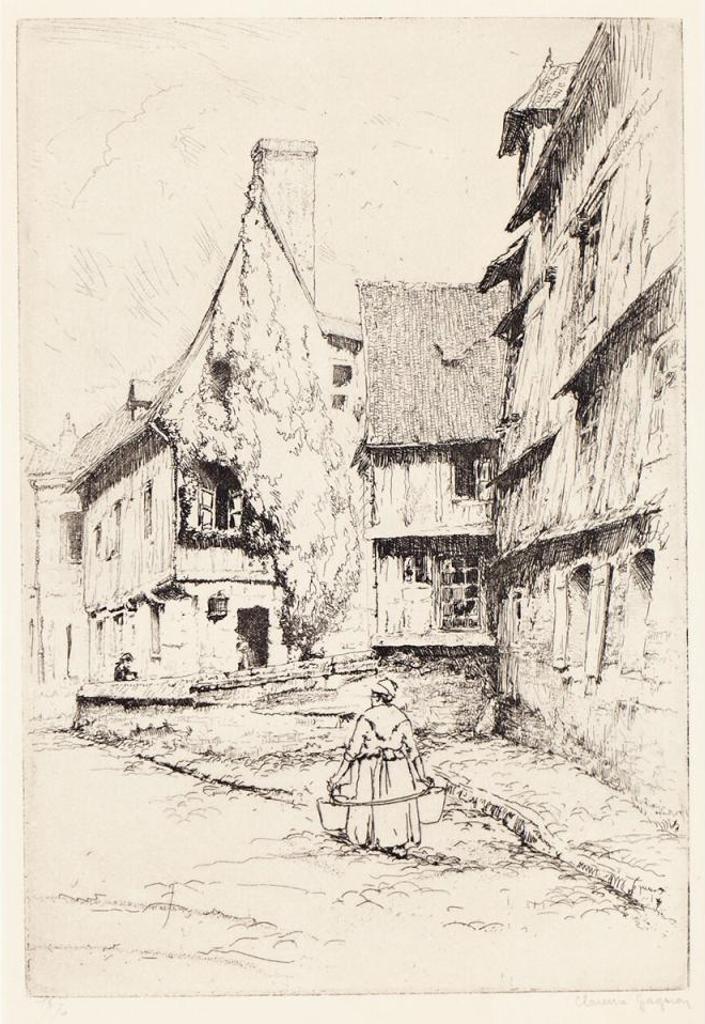Clarence Alphonse Gagnon (1881-1942) - Une Rue A Candebec