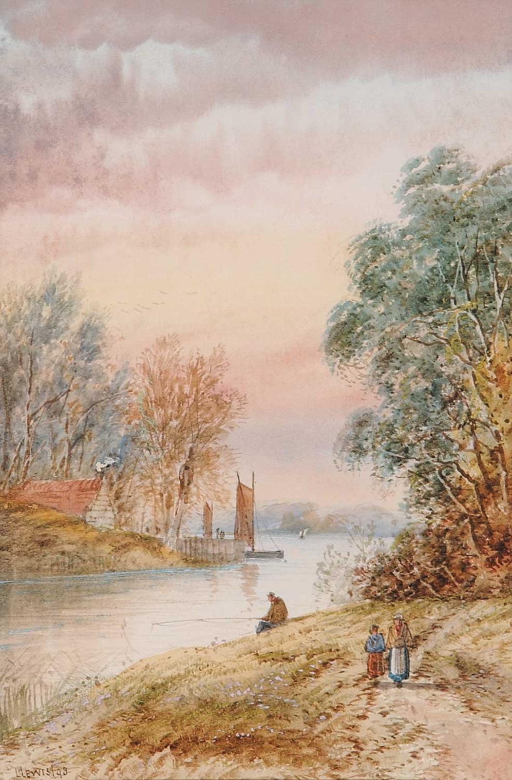 L. Lewis - Untitled - Man Fishing