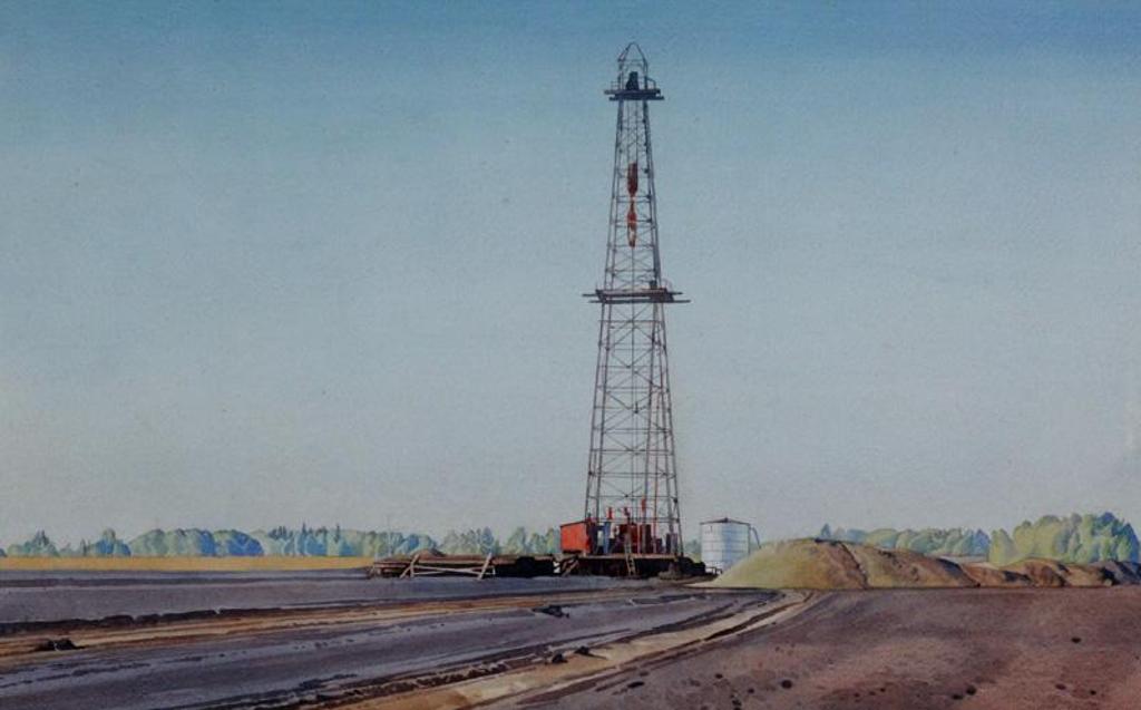 Walter Joseph (W.J.) Phillips (1884-1963) - Oilfield; 1950