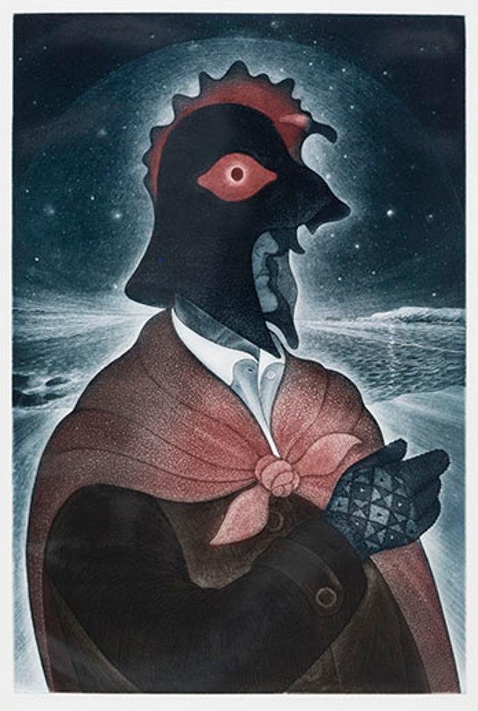 David Lloyd Blackwood (1941-2022) - Portrait of Herber Fifield as a Great Mummer