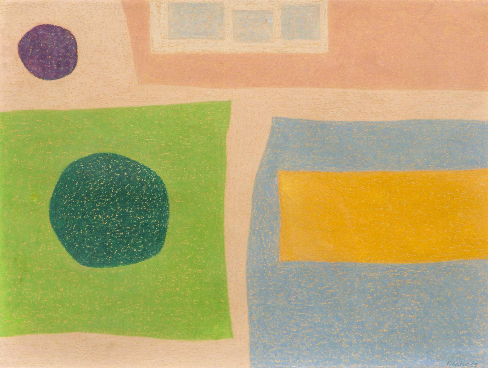 Fernand Leduc (1916-2014) - Sans titre / Untitled, 1963