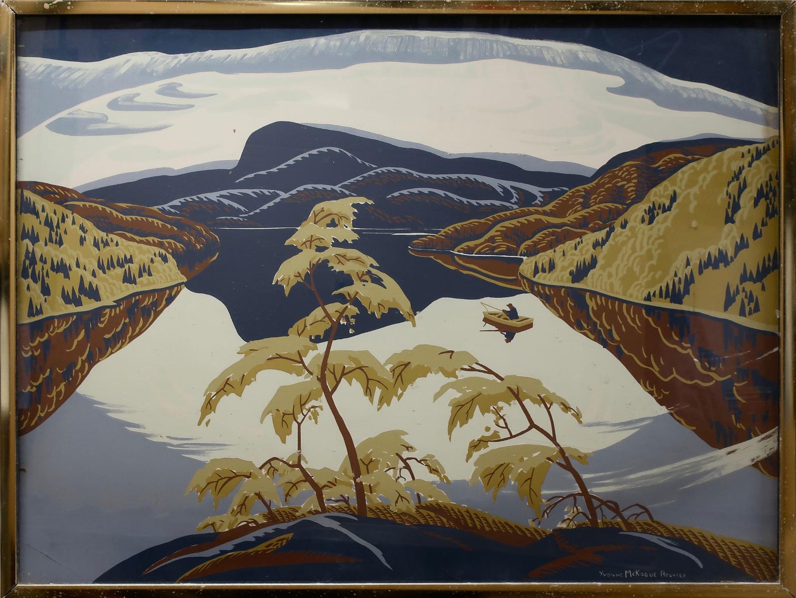 Yvonne Mckague Housser (1897-1996) - Evening, Nipigon River
