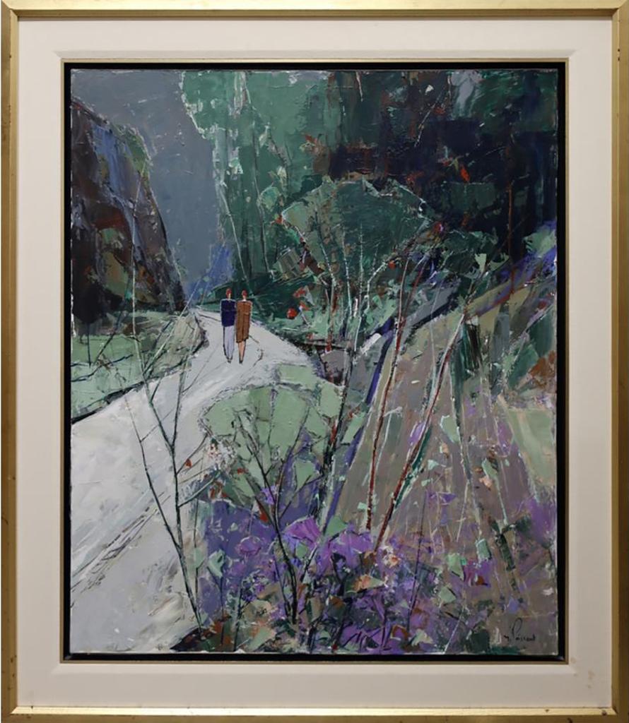 Marc Poissant (1945) - Untitled (Couple Walking On Winding Road)