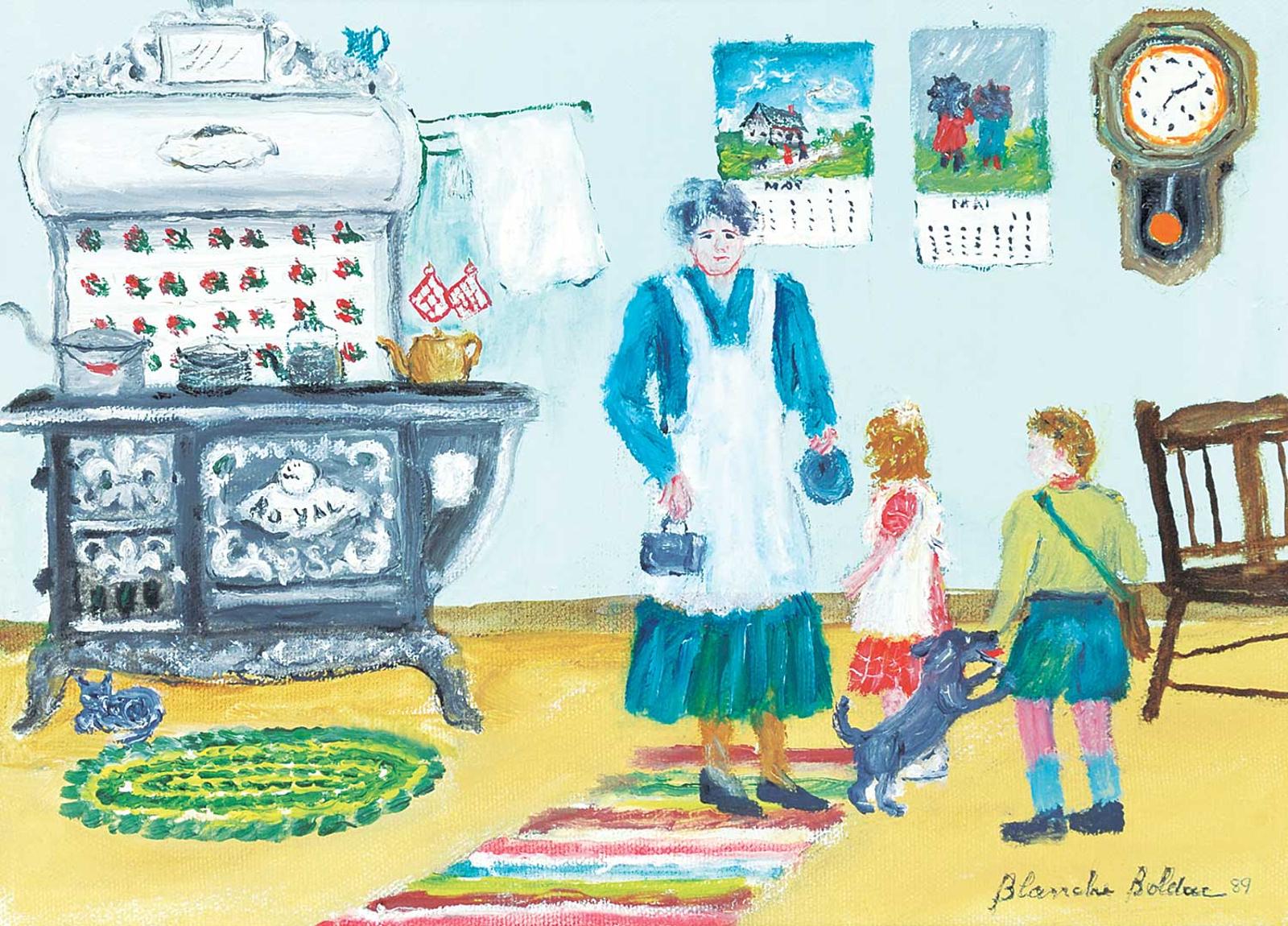Blanche Bolduc (1907-1998) - Untitled - Getting Ready for School
