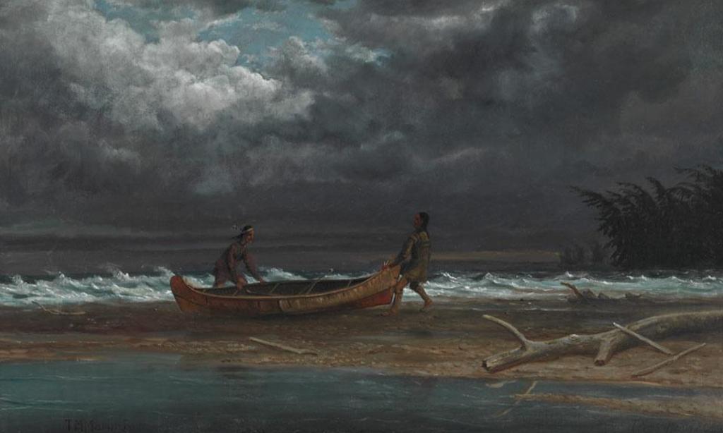 Thomas Mower Martin (1838-1934) - Moonlight, Lake Superior