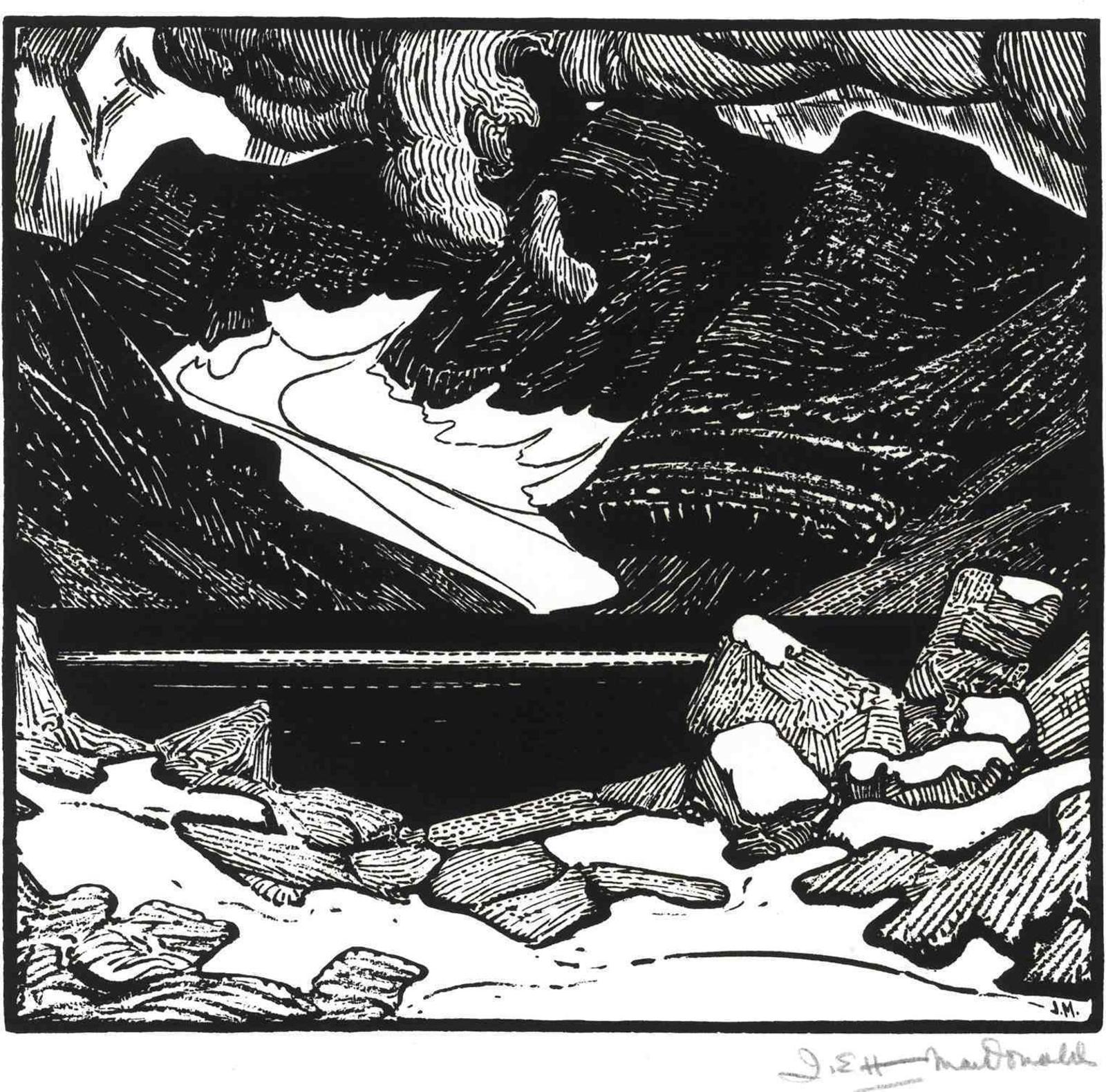 James Edward Hervey (J.E.H.) MacDonald (1873-1932) - Lake Ohara, Rocky Mountians; 1925