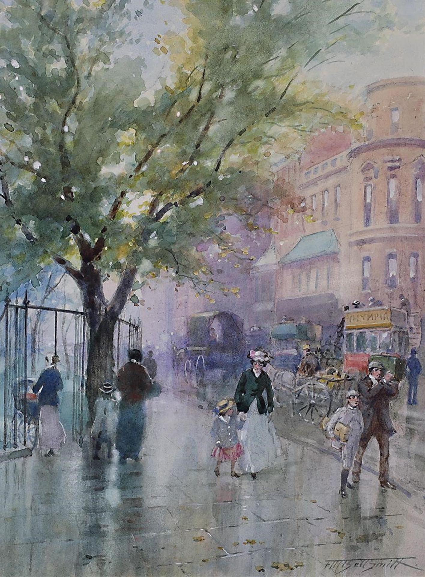 Frederic Martlett Bell-Smith (1846-1923) - Piccadilly - Looking West (After Rain)