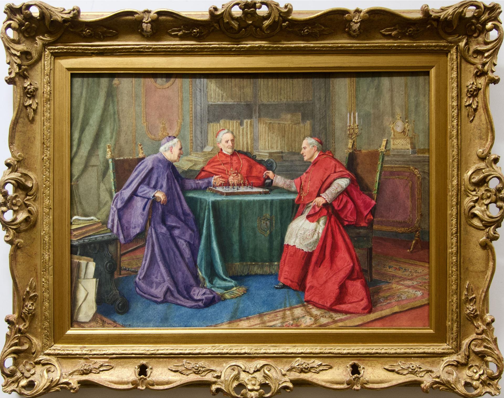 Renato Moretti - Cardinals Playing Chess