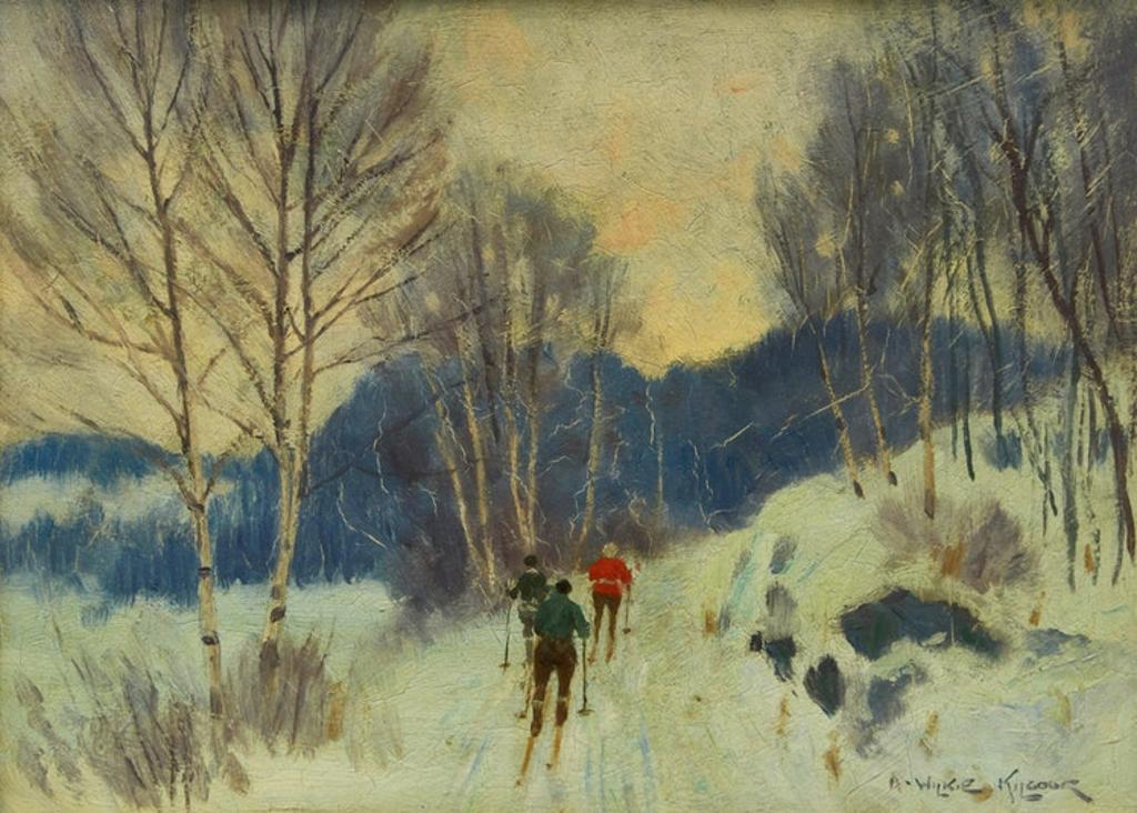 Andrew Wilkie Kilgour (1860-1930) - Cross Country Skiiers