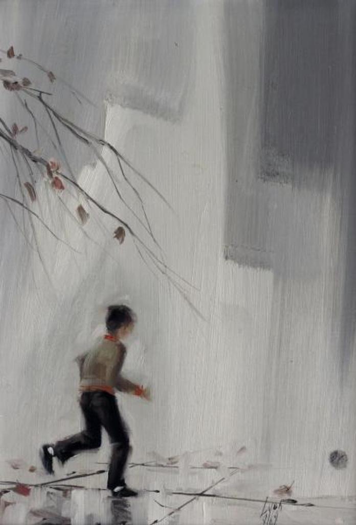 Harold Lloyd Lyon (1930-2020) - Boy Chasing A Ball; 1969