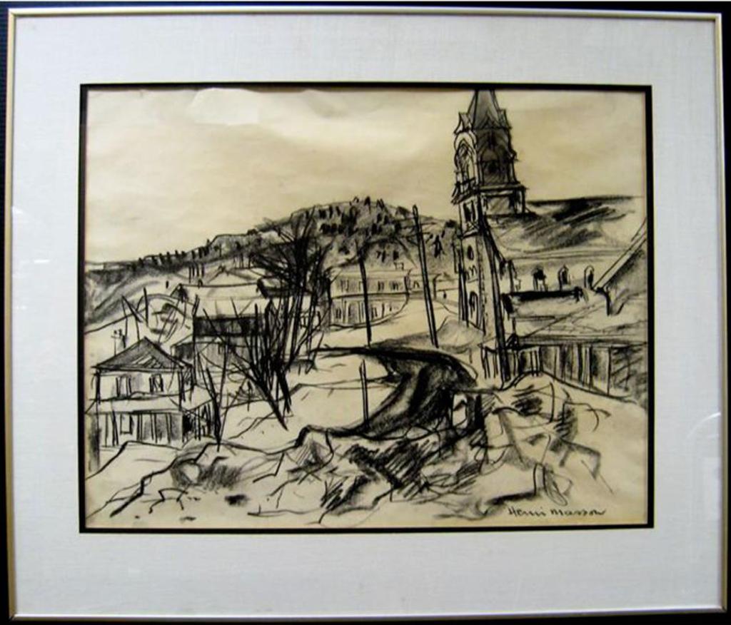 Henri Leopold Masson (1907-1996) - Untitled (Village With Church)