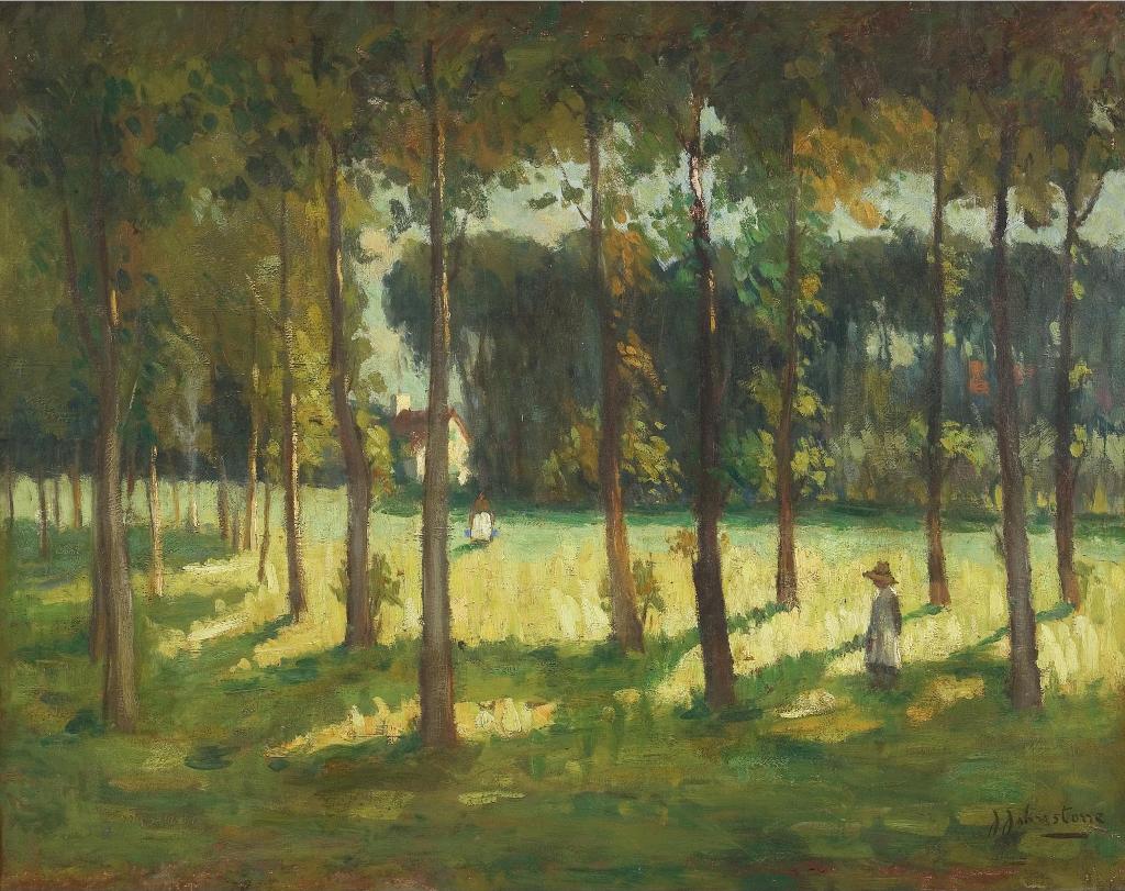 John Young Johnstone (1887-1930) - In The Maple Grove