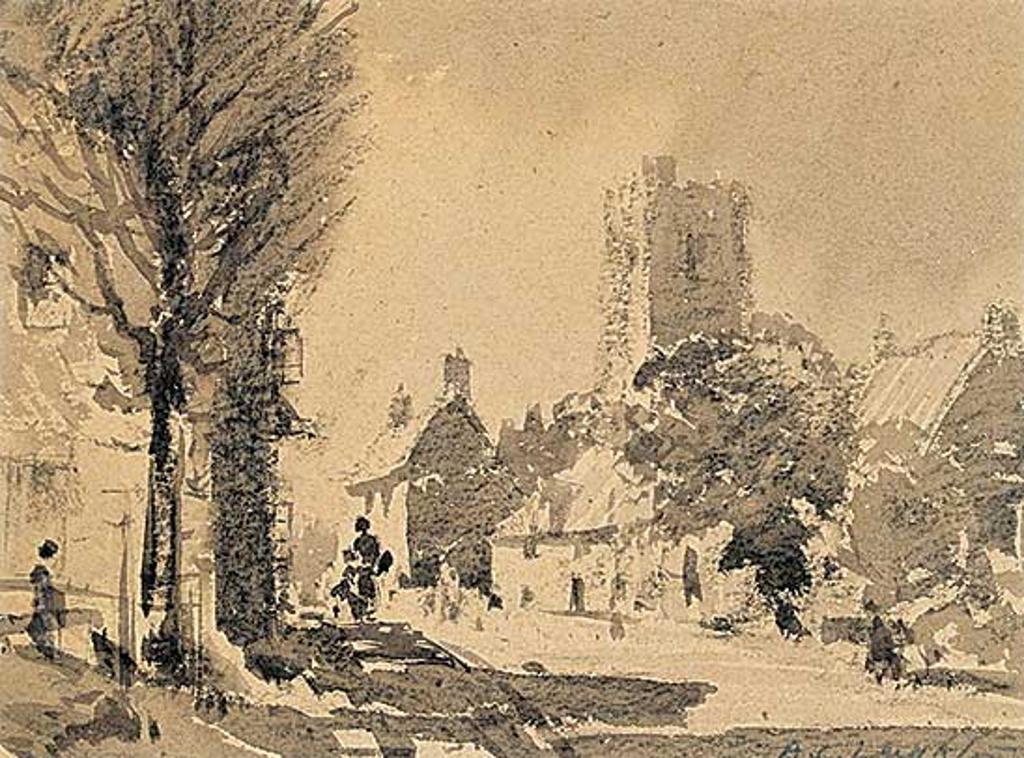 Alfred Crocker Leighton (1901-1965) - Untitled - English Street Scene
