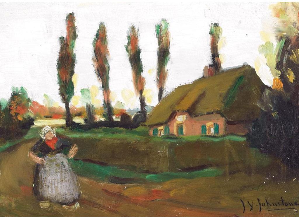 John Young Johnstone (1887-1930) - Brittany Farm House