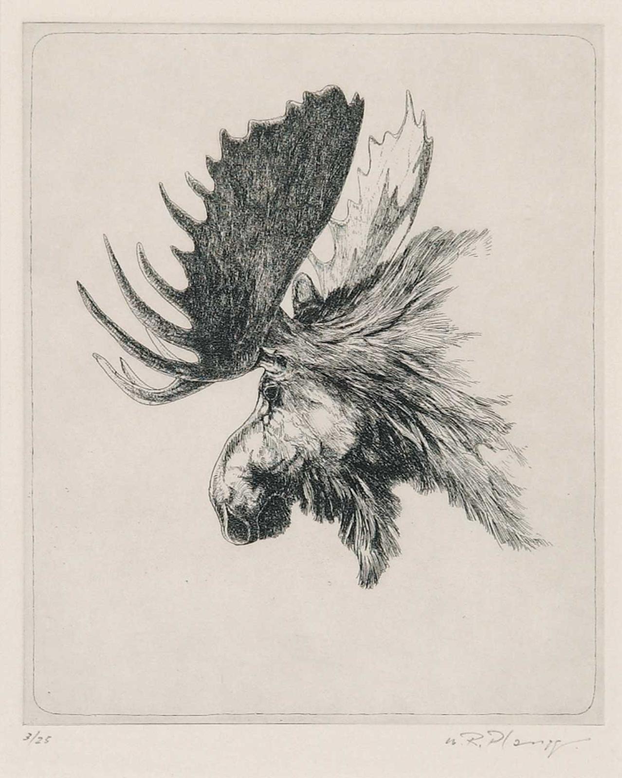 Warner R. Plangg (1934-1994) - Untitled - Moose  #3/25