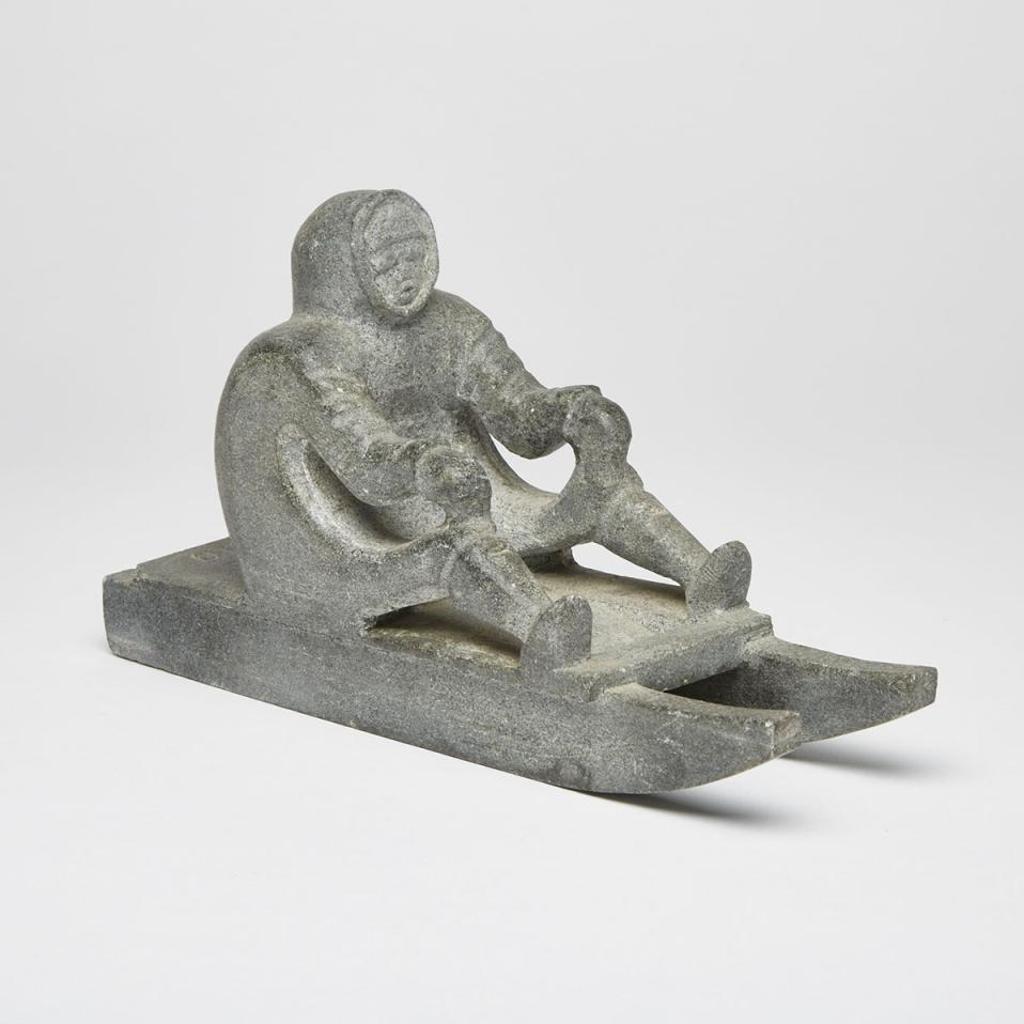 Johnny Kaigalaluk (1884-1963) - Man On Komatik