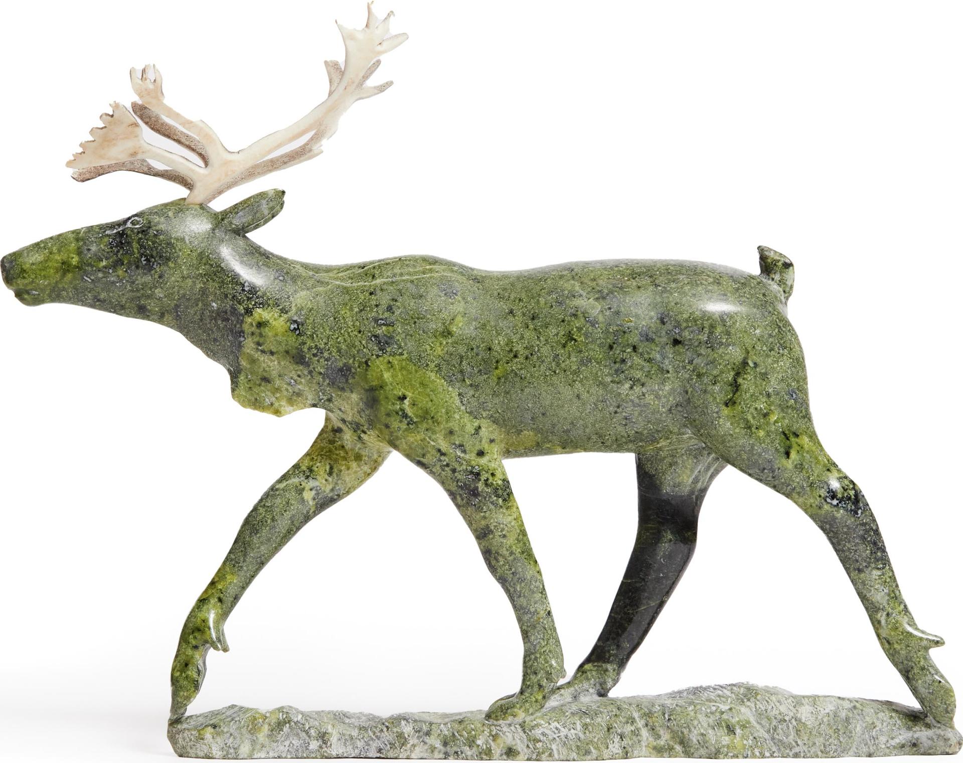 Henry Evaluardjuk (1923-2007) - Striding Caribou, 1978
