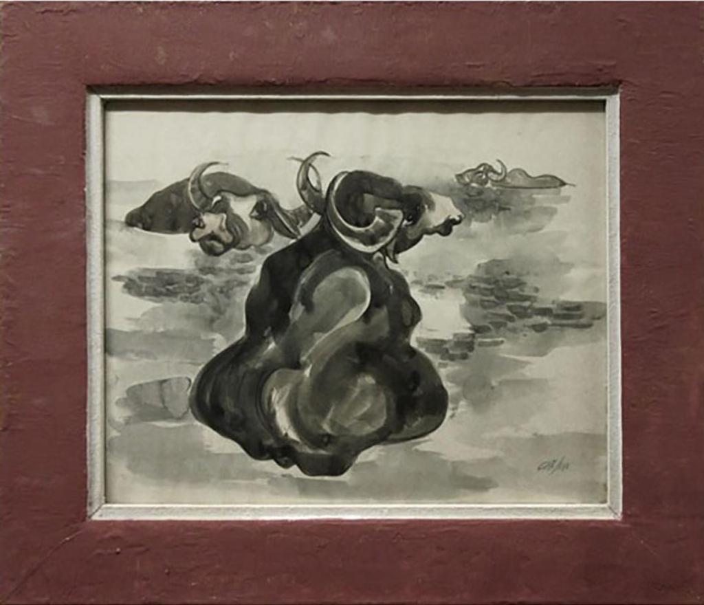 Aba Bayefsky (1923-2001) - Water Buffalo