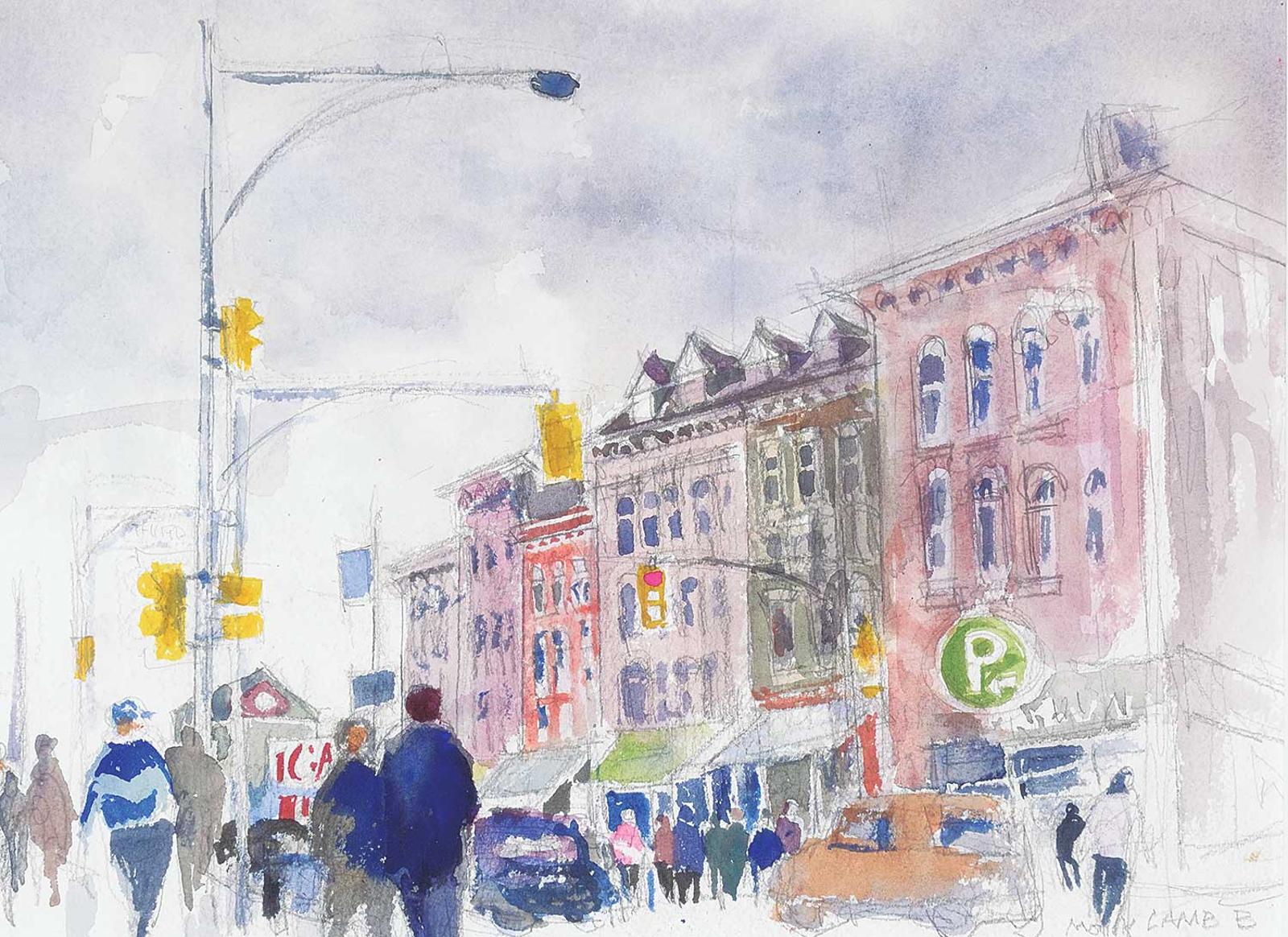 Molly Joan Lamb Bobak (1922-2014) - Street Scene