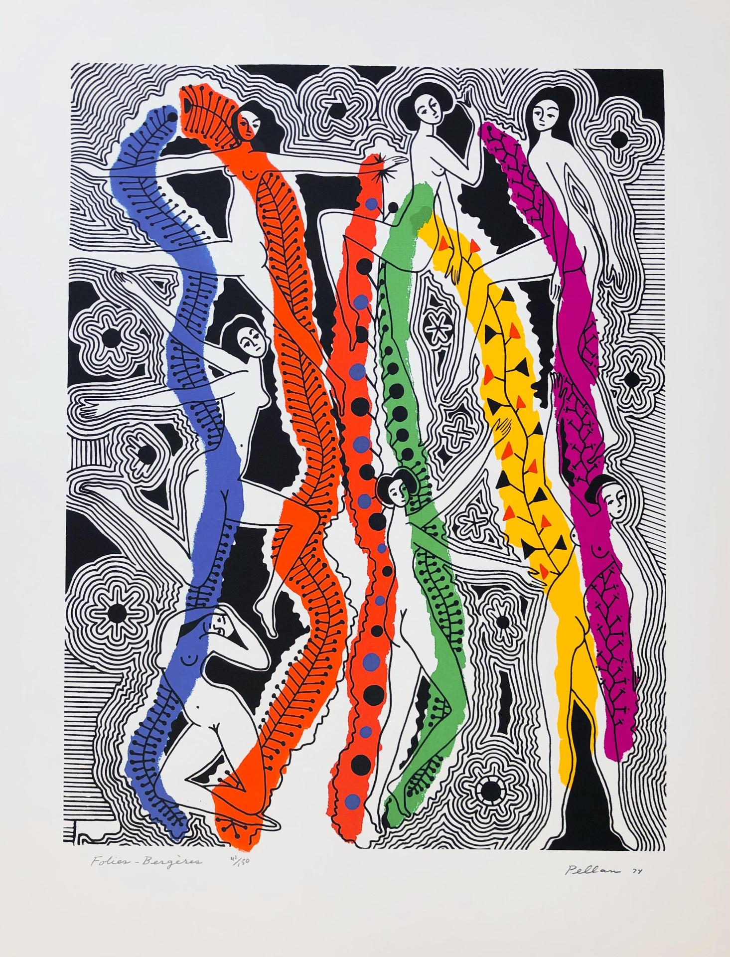 Alfred Pellan (1906-1988) - Folies-Bergères, 1974