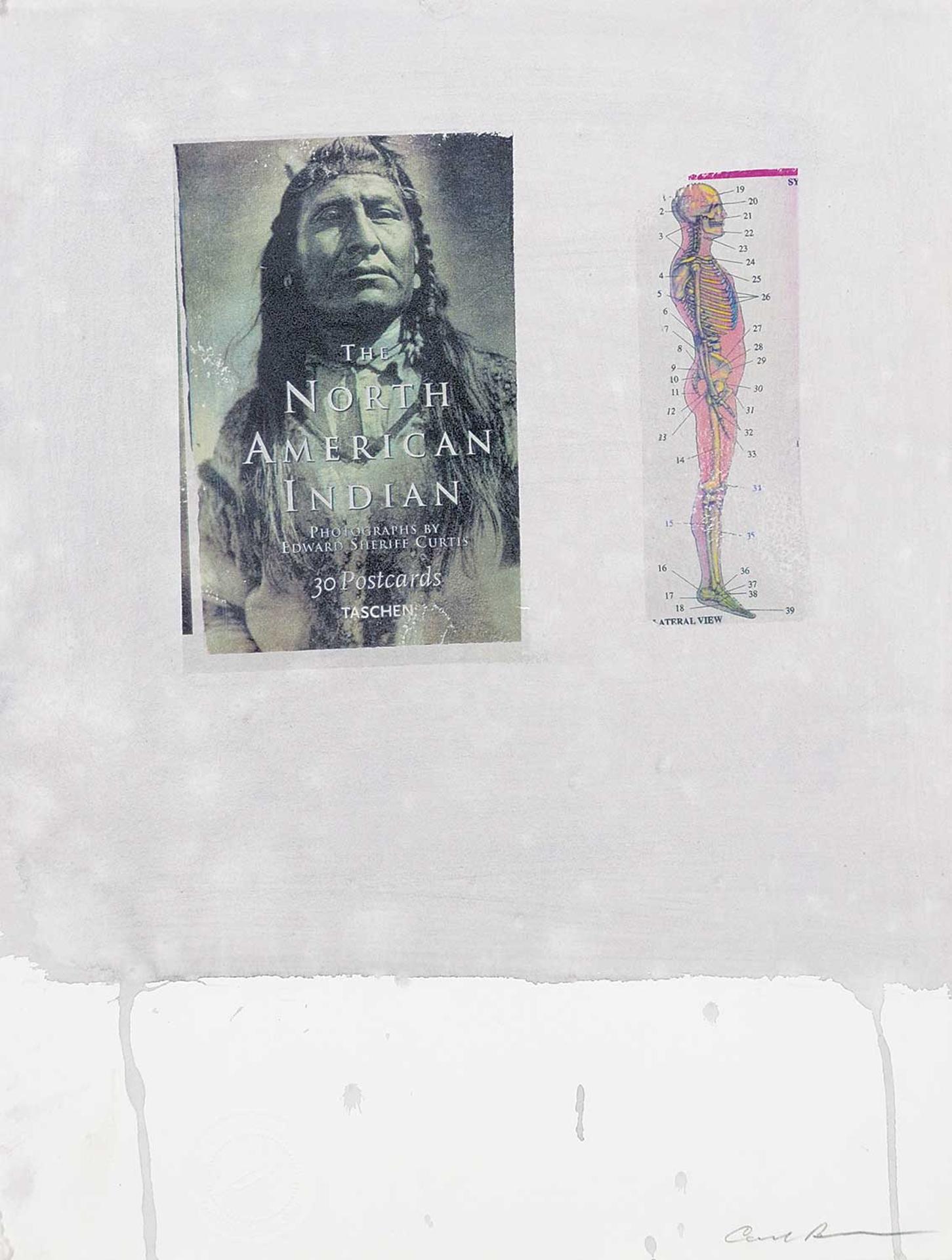 Carl Beam (1943-2005) - Untitled - Book Collage with Anatomy